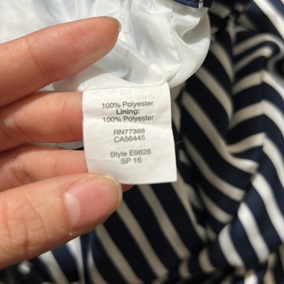 J. CREW FACTORY Striped Pleated Midi Skirt - Picture 4 of 8